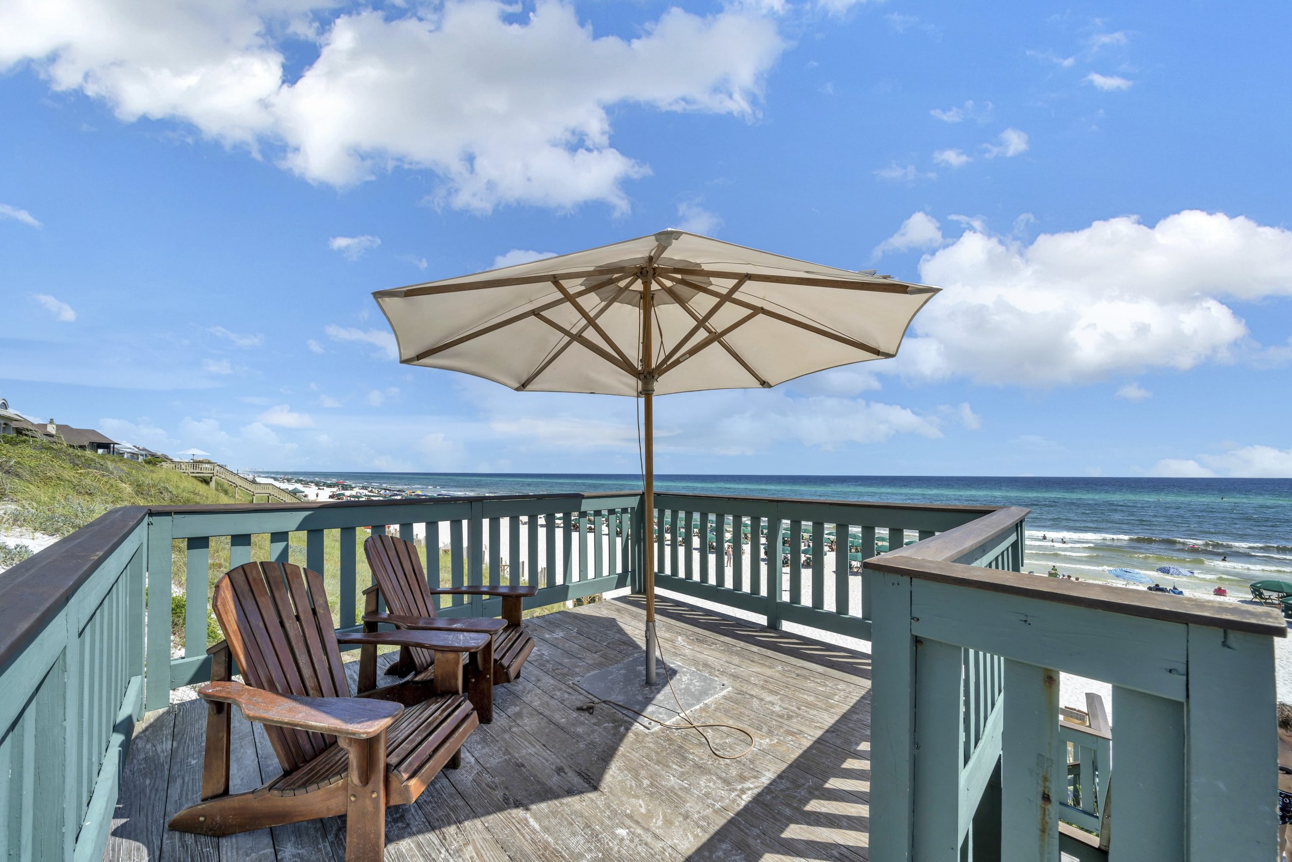 Rosemary Seating Area Facing the Beach